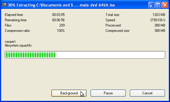 Screenshot: UUI Extracting Documents
