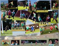 Collage of soccer players